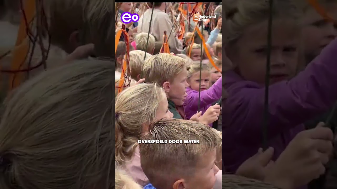 Maxima luistert naar Genemuider volkslied