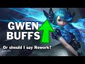 GWEN BUFFS and riot tried to troll me? | PBE 12.7