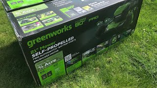 Greenworks Self Propelled Lawn Mower Unboxing & Review - Costco.com Special deals