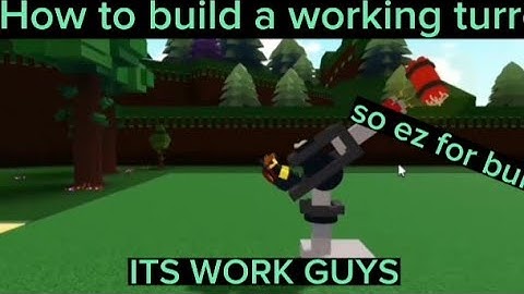 How to build a working turret (build a boat for Treasure)