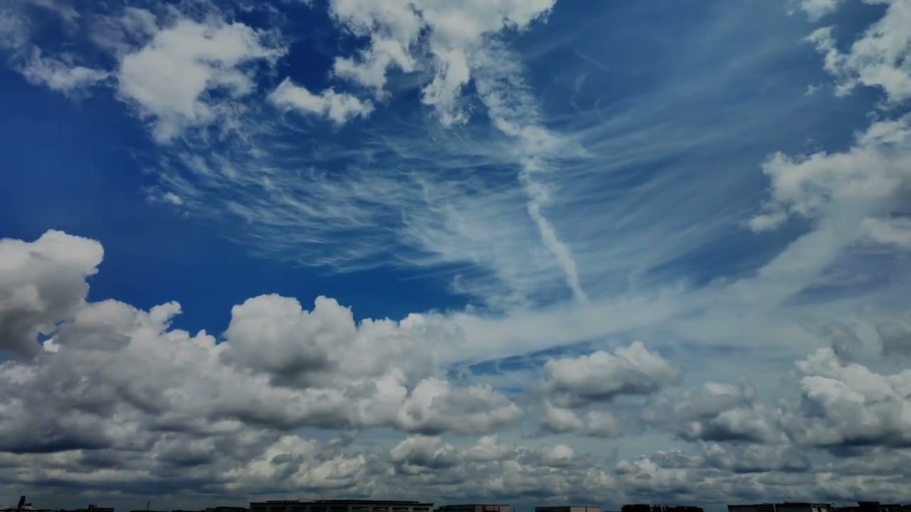Flying Dark Cloud Time-lapse photography.