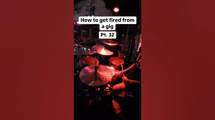 How to get fired from a gig Pt. 32 #drums #drummer #band #live #prank #fail ￼