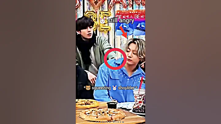 Jungkook was angry 🐰💢‼️ Even Taehyung couldn't please him 😳 #shorts #taekook