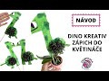 DINO KREATIV S BAMBULÍ / Zápich do květináče