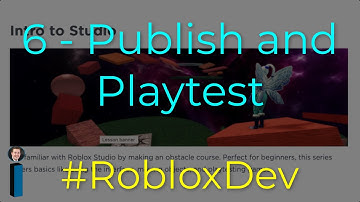 6 - Publish and Playtest - Intro to Roblox Studio Tutorial. Build your own Obby!