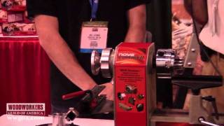 Woodworking Tips & Techniques - Teknatool's NOVA Comet II Midi Lathe at AWFS 2011 Resimi