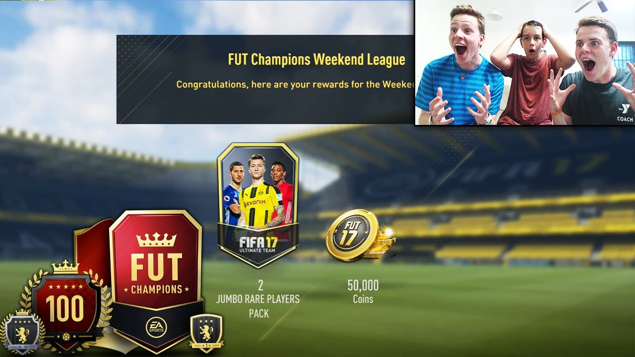 OPENING GOLD FUT CHAMPS REWARDS PACKS!! 😱🔥- FIFA 17 FUT CHAMPIONS WEEKLY REWARDS !! FUT 17