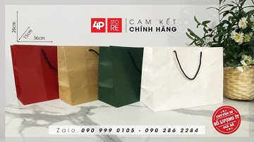 #4pstore TÚI KRAFT 36X26X15CM CÓ SẴN - CHUYÊN SẢN XUẤT THEO YÊU CẦU