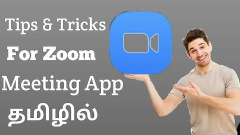 Tips and Tricks for zoom meeting App in Tamil | 2020 | Techno Karthi