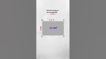Comment calculer l’aire d’un rectangle #maths #shorts