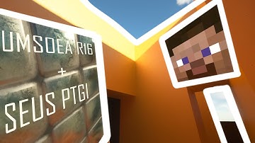 Minecraft hyper-realistic walkthrough | SEUS PTGI hrr 2.1 +  UMSOEA R16  texture pack (512 x 512)