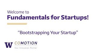 Archive: "Bootstrapping Your Startup" (Fundamentals for Startups)