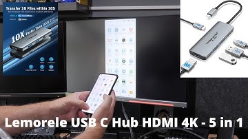 Lemorele USB C Hub HDMI 4K - 5 in 1