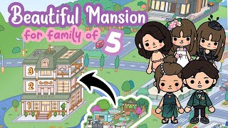 Beautiful Mansion using NEW Willow Tree Park + Hotel not FREE TOCA BOCA House Ideas Toca Life World