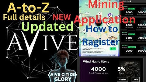 #Avive mining app||New updates ||A-to-Z information