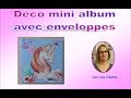 Dco mini album  base denveloppes  thme enfance