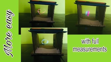 more simple way to make a 3d hologram box screen #3dhologramprojector