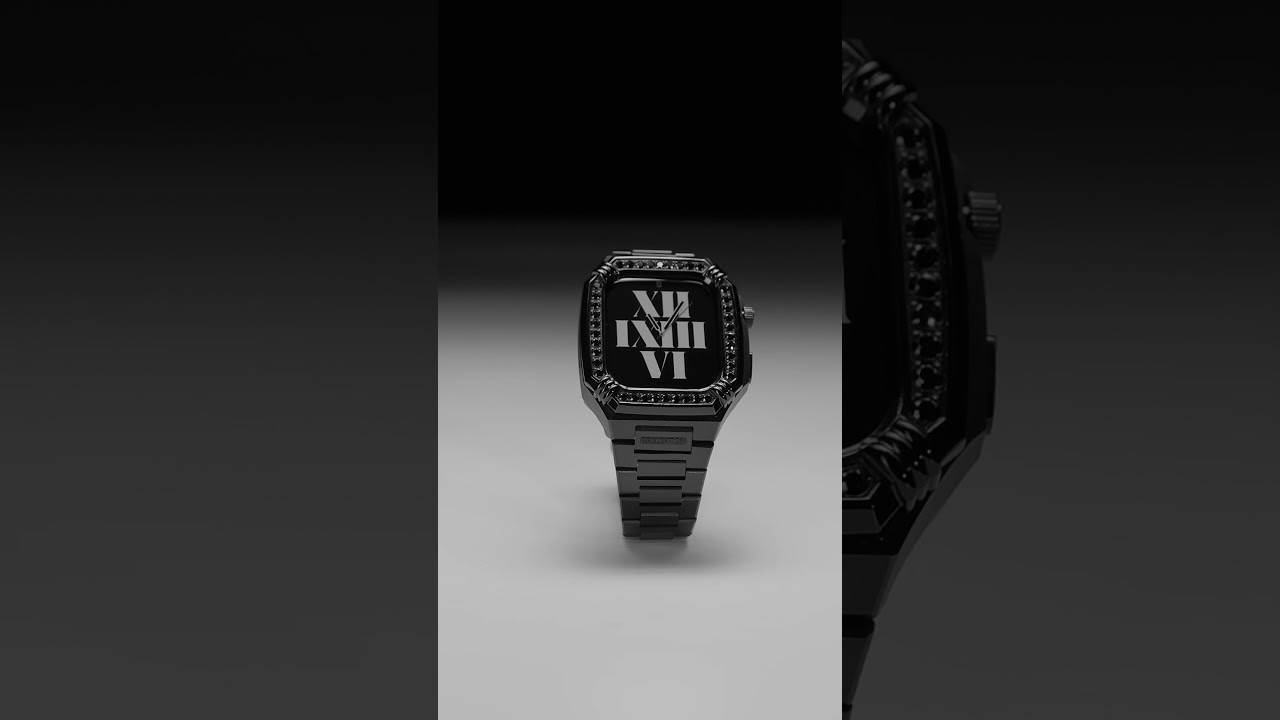 Brilinton - Luxury Apple Watch Case - Essential Stone Black