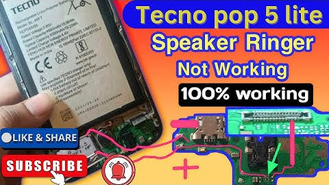 Tecno pop 5 Lite ringer problem fix
