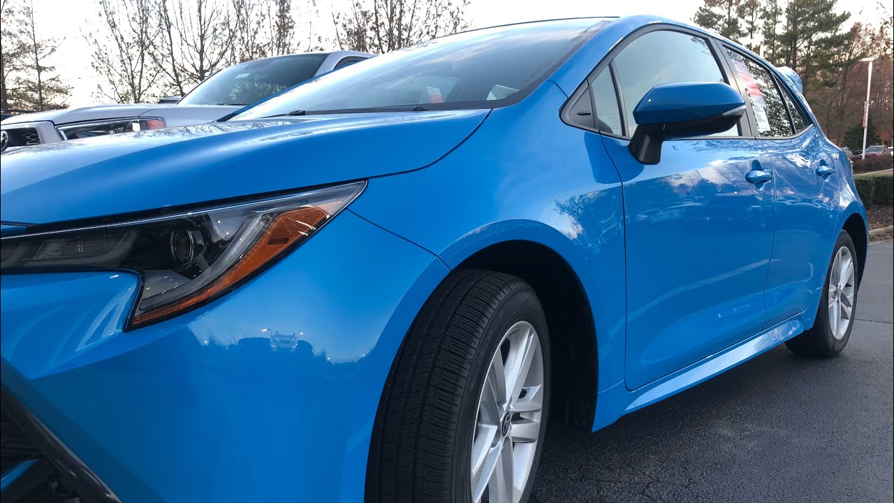 2019 Corolla Hatchback in Blue Flame: What do you think? - YouTube