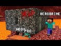 Minecraft Noob vs. Pro vs. Herobrine SCARY HOUSE challenge - funny Minecraft Battle