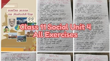 Class 11 Social Unit 4 All Exercises || कक्षा ११ सामाजिक एकाइ ४ सम्पूर्ण अभ्यास || #class11