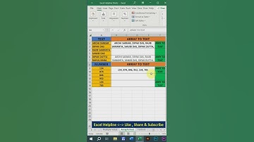Use array to text function in excel  #excelbangla #learnexcel #exceltips #exceleducation #exceltech