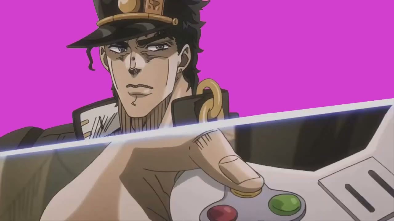 Jotaro Kujo Playing Video Game Green Screen Part 2