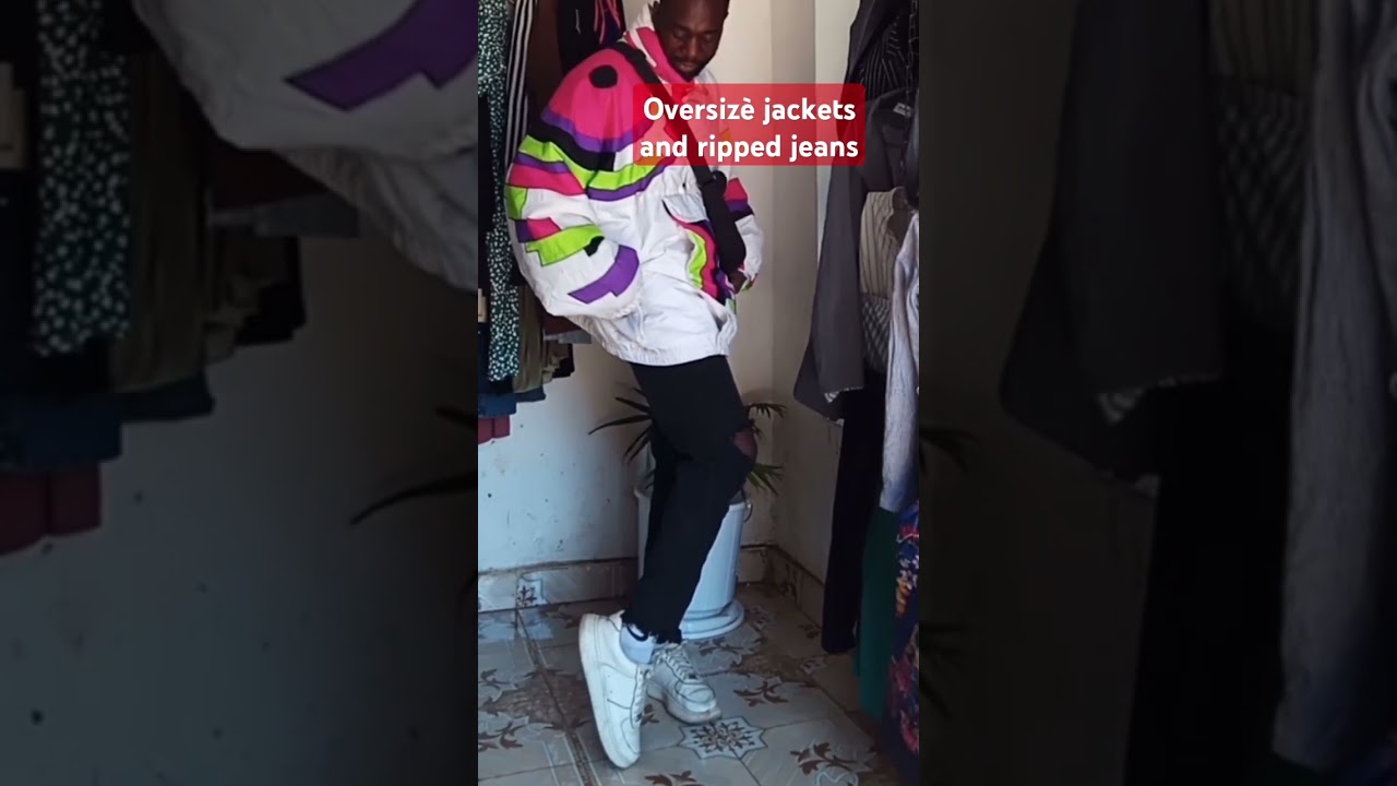 How to style  jackets and ripped jeans as a streetwear 