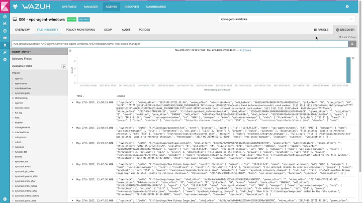 Wazuh - File integrity monitoring in a Windows server