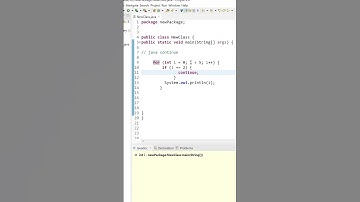 continue statement in java #java #coding
