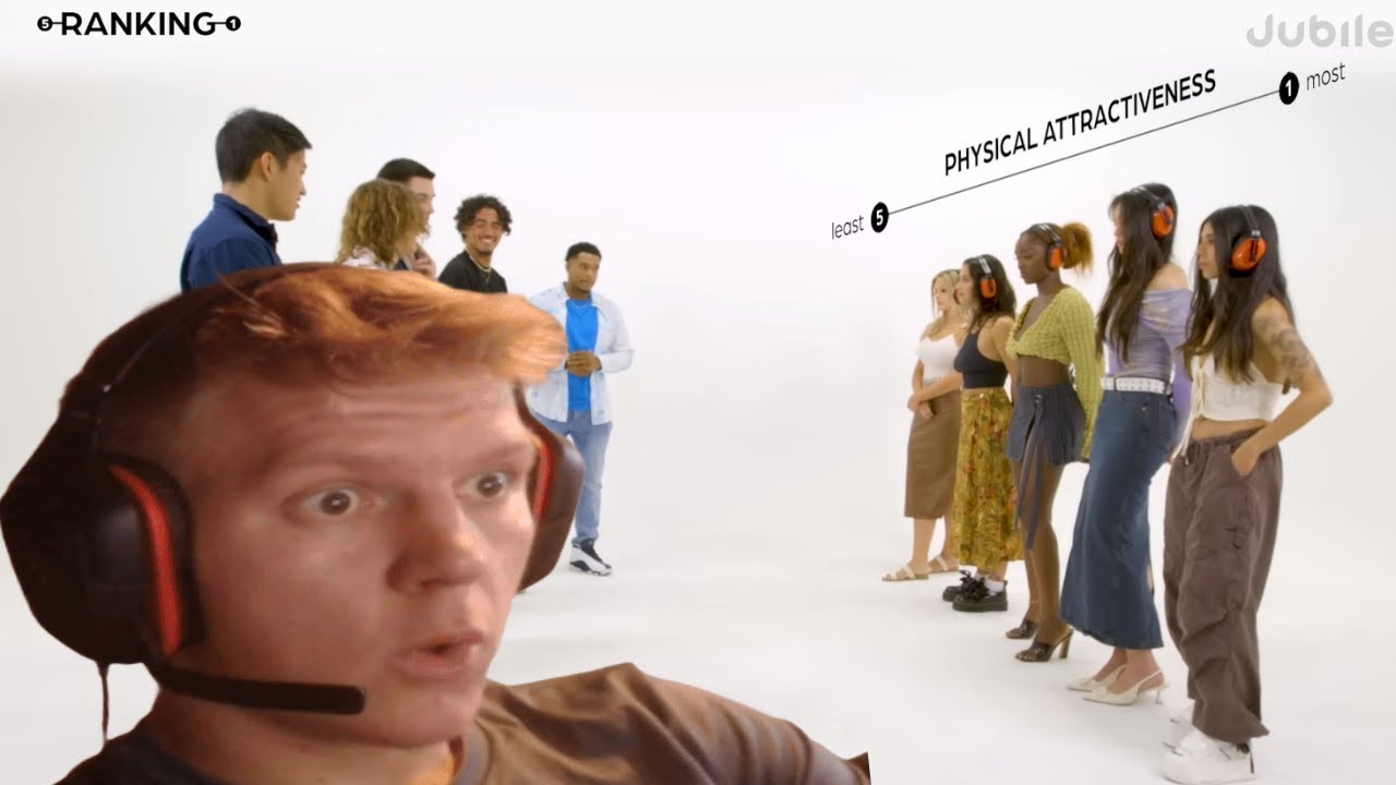 K00PZ REACTS TO MEN RANK 5 WOMEN BY ATTRACTIVENESS!!