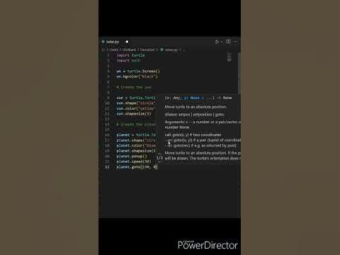 SOLAR SYSTEM USING PYTHON TURTLE - YouTube