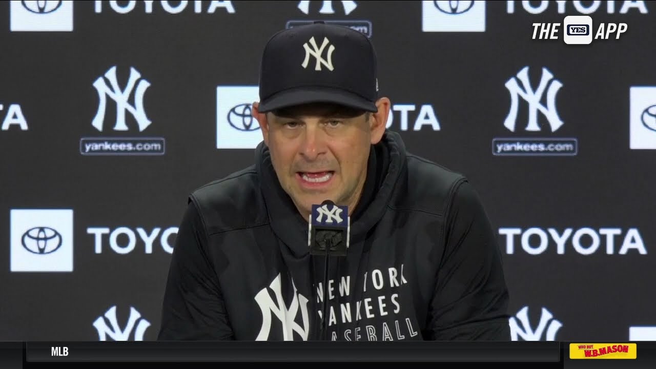Aaron Boone met with the media to discuss the Yankees 6-5 loss against the Red Sox.