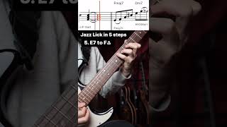 Learn Jazz Guitar Lick in 5 Steps