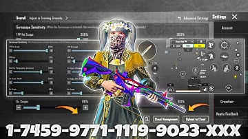 NEW UPDATE 4.0🔥BEST SENSITIVITY CODE + CONTROL SETTINGS BGMI/PUBG MOBILE