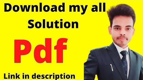 Download my all solution pdf | bsc mathematics