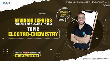 Complete Electrochemistry Revision with Previous Year Questions of CSIR NET Exams.
