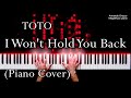 I wont hold you back  toto   piano cover  armando orozco 