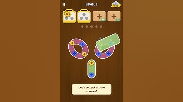 Woodle Screw Jam: Nuts & Bolts | Level 1 | Mobile Games