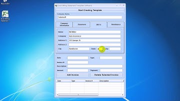 How To Use Excel Billing Statement Template Software