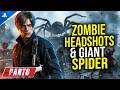 RE9: Leon Speeds in to Bomb Giant Spider – Zombies Explode! Flying Axe Headshots! 😱💥🪓 4K