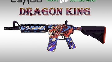 CS:GO M4A4 DRAGON KING HD skin for CS 1.6