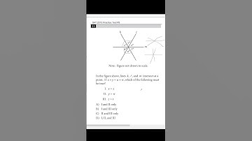 In the figure above, lines k, A , and m intersect at apoint.  #maths #satmathtips #mathsexam
