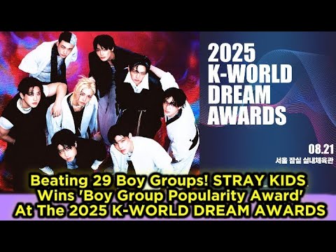 Beating 29 Boy Groups! STRAY KIDS Wins 'Boy Group Popularity