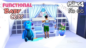 The Sims 4 Functional Baby Cribs || Base game || Furniture No cc