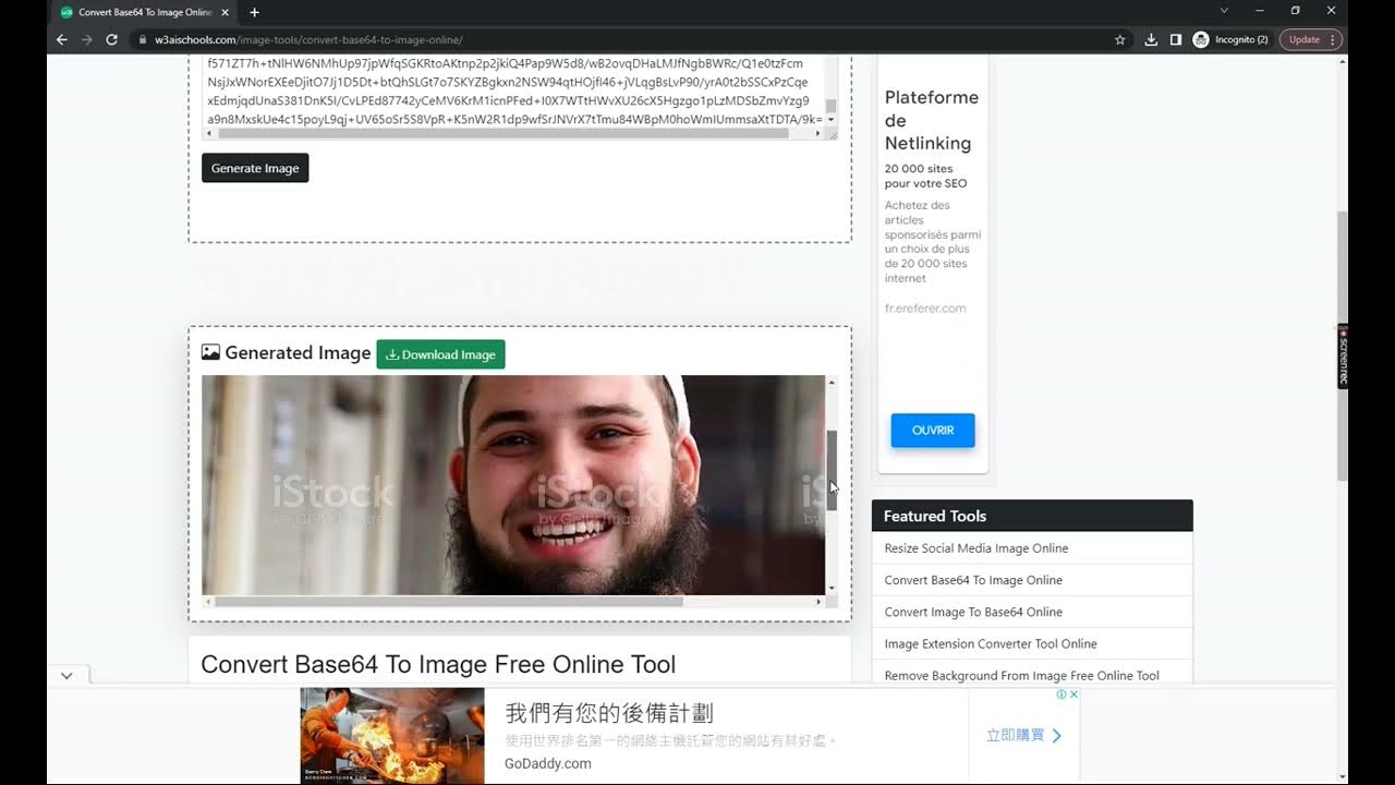 Convert Base64 To Image Online Free Tool w3aischOOls YouTube