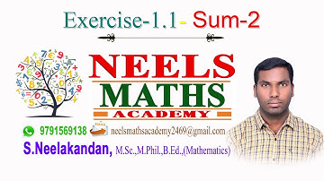 TN 10th Maths Unit - 1 : Relations And Functions – Exercise - 1.1 Sum 2 (08)
