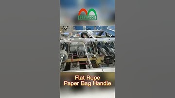 Flat rope paper bag handle making machine for shipping carry paper bag