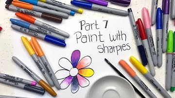 Sharpie Coloring Secrets: Part 7 - Paint with Sharpies